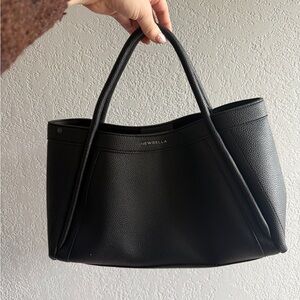 Black Pebbled Tote Bag
